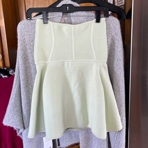 Herve Leger Women’s Strapless Lime Green Dress Size Small